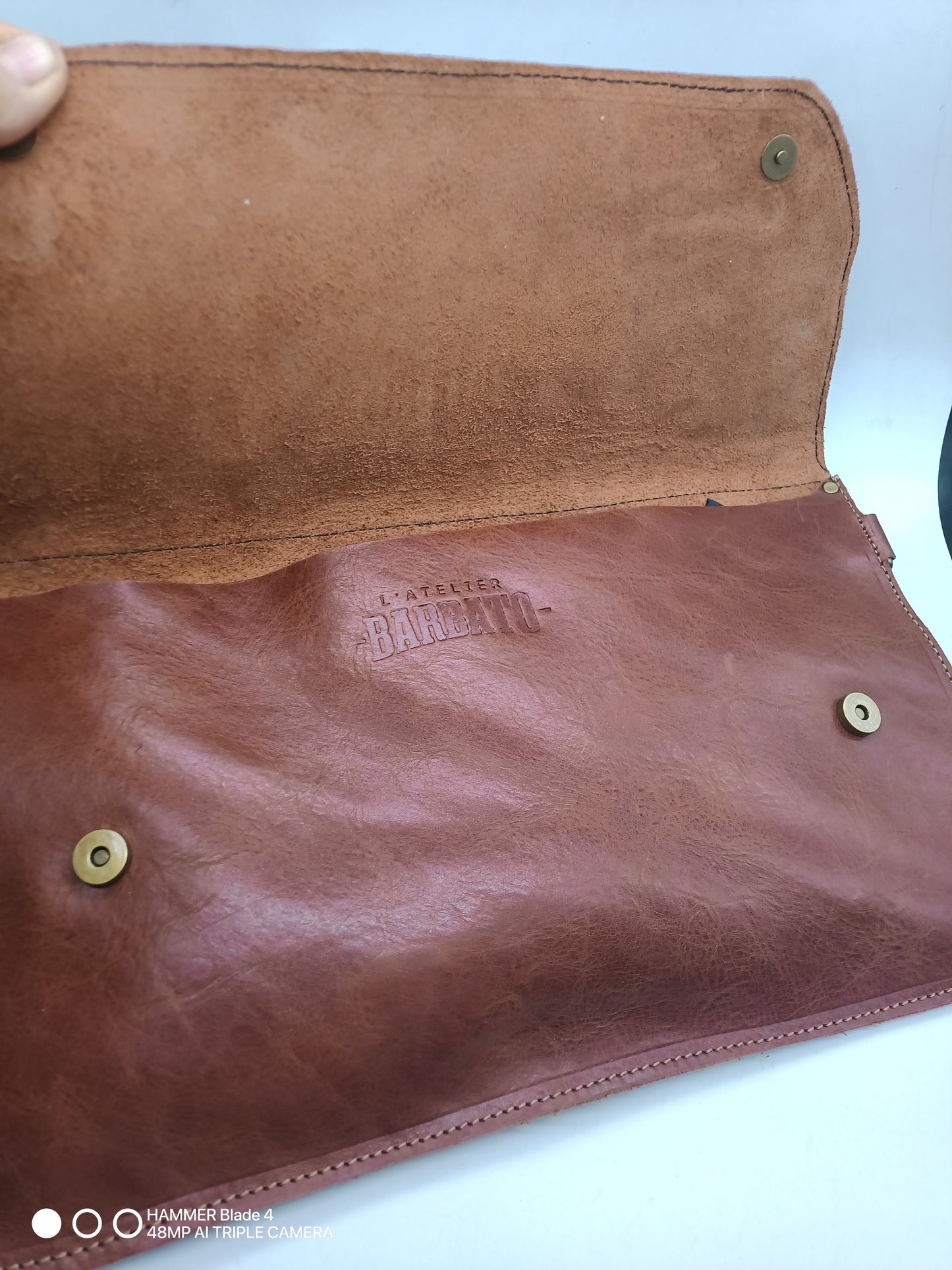 pochette cavallino marron