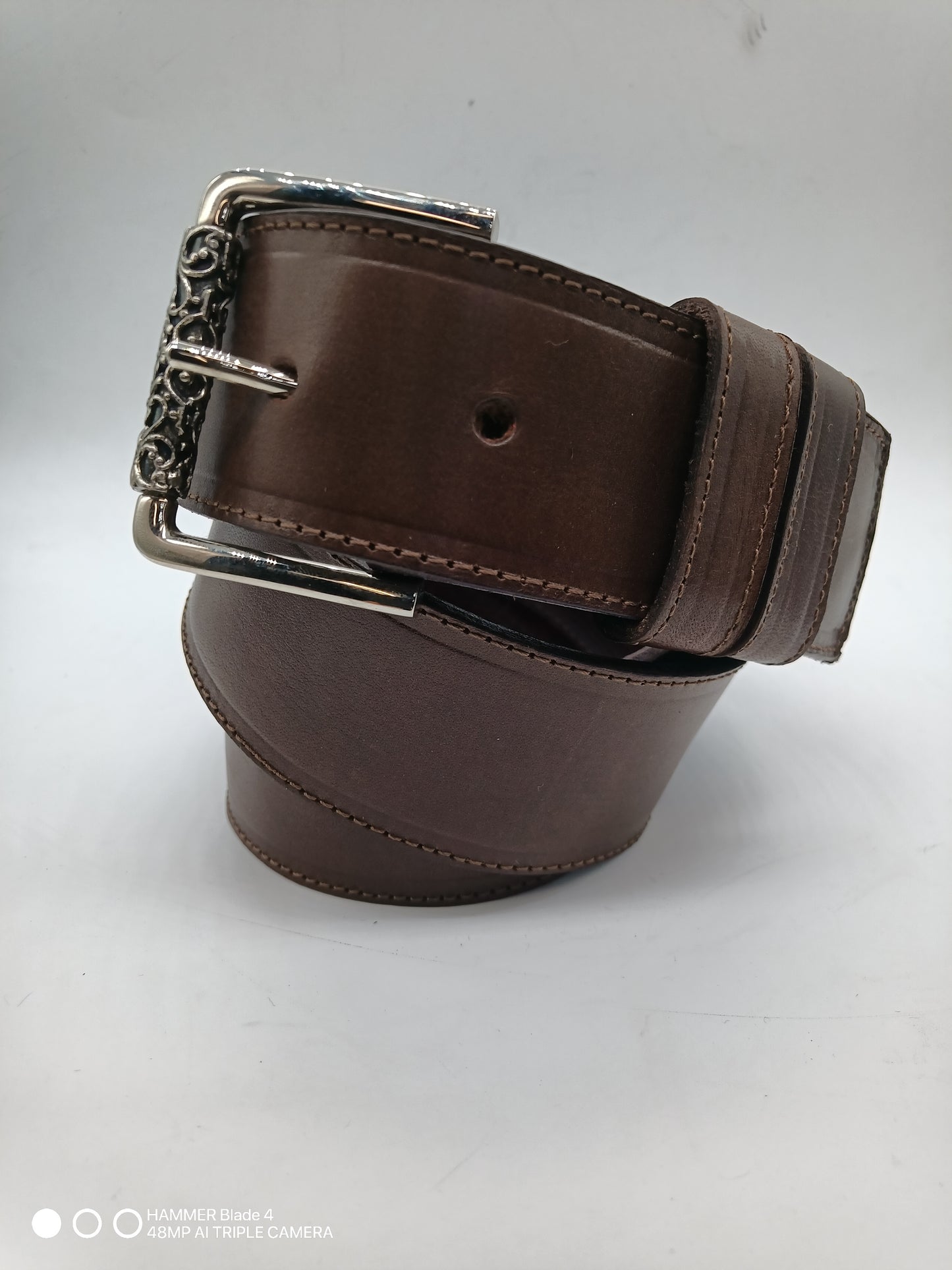 ceinture en cuir marron