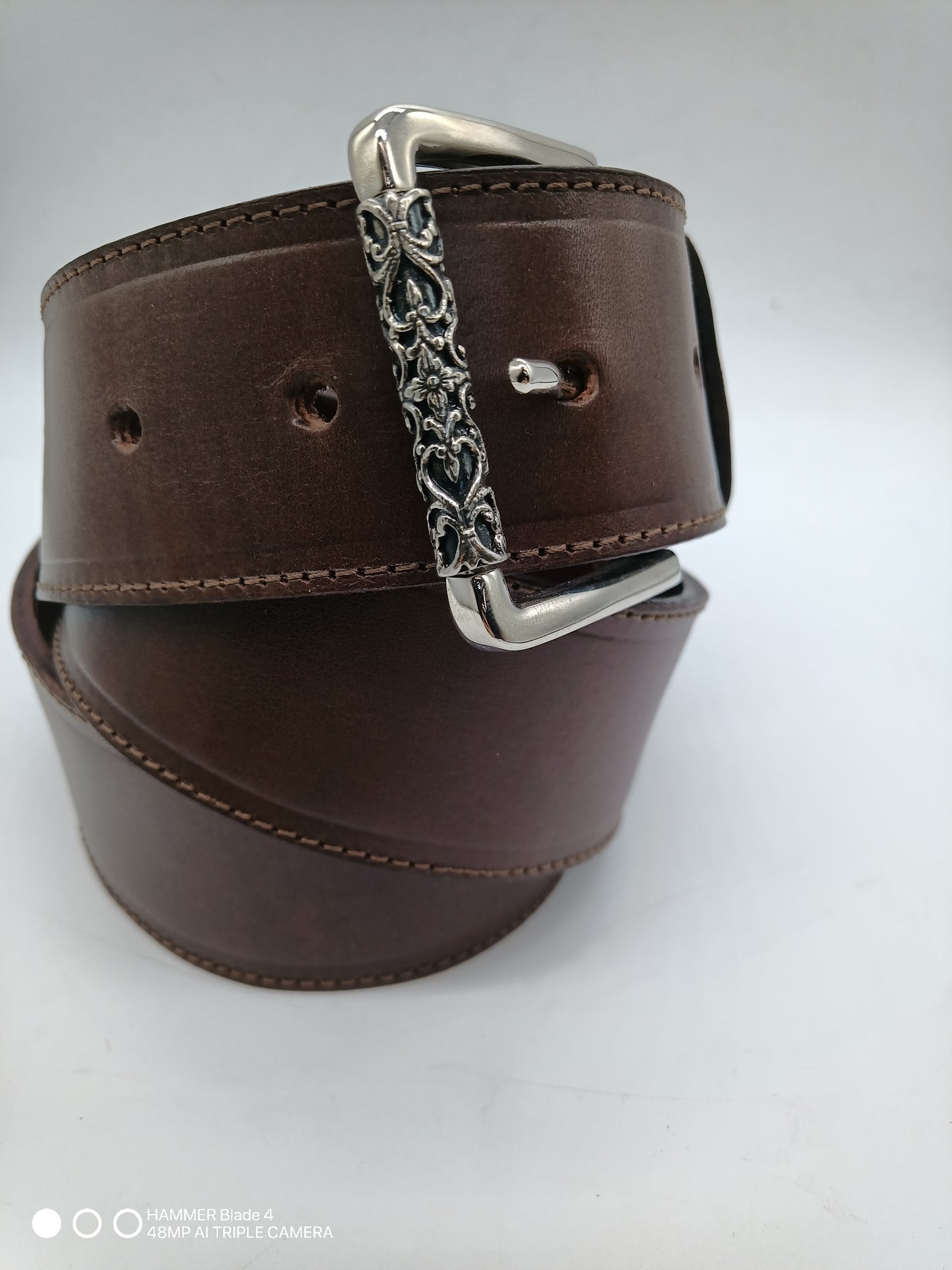 ceinture en cuir marron